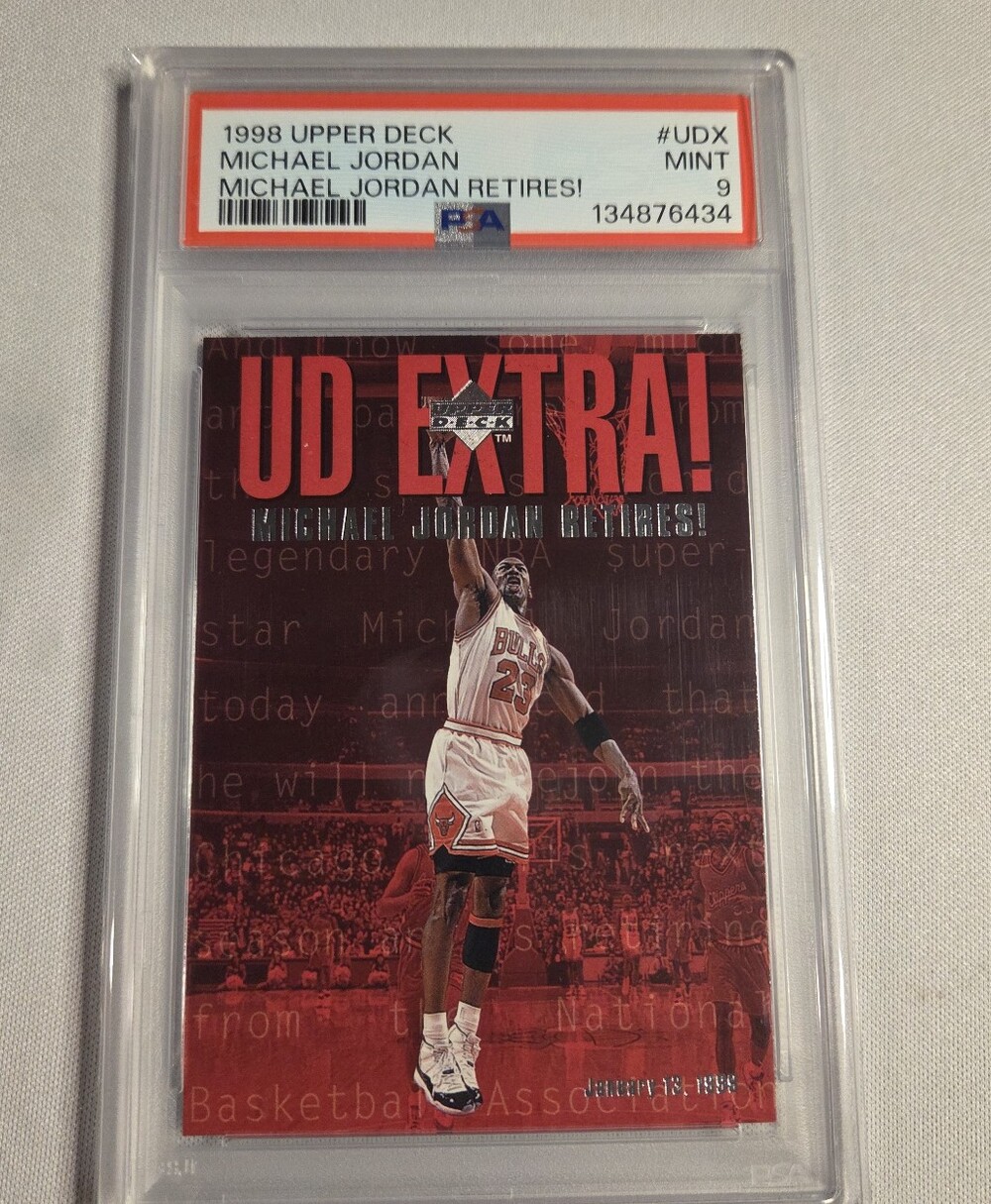 1998 Upper Deck Michael Jordan UD Extra! PSA 9